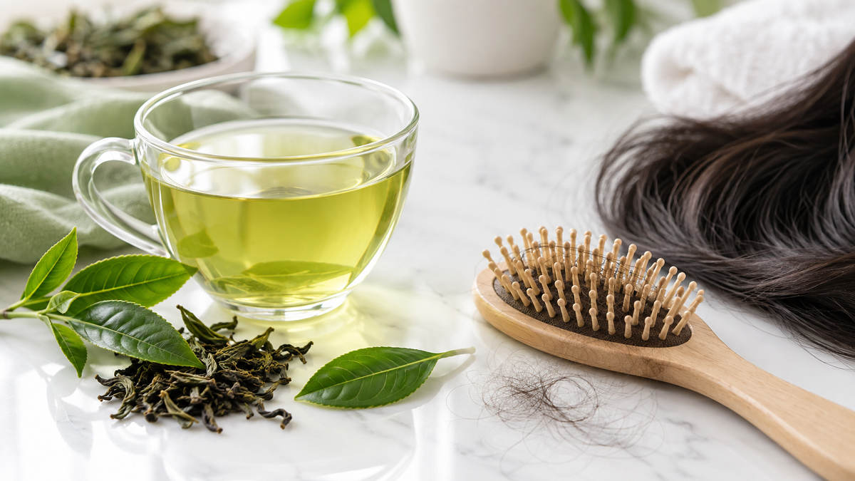 آیا چای سبز باعث ریزش مو می‌شود؟ بررسی تأثیر چای سبز بر سلامت مو