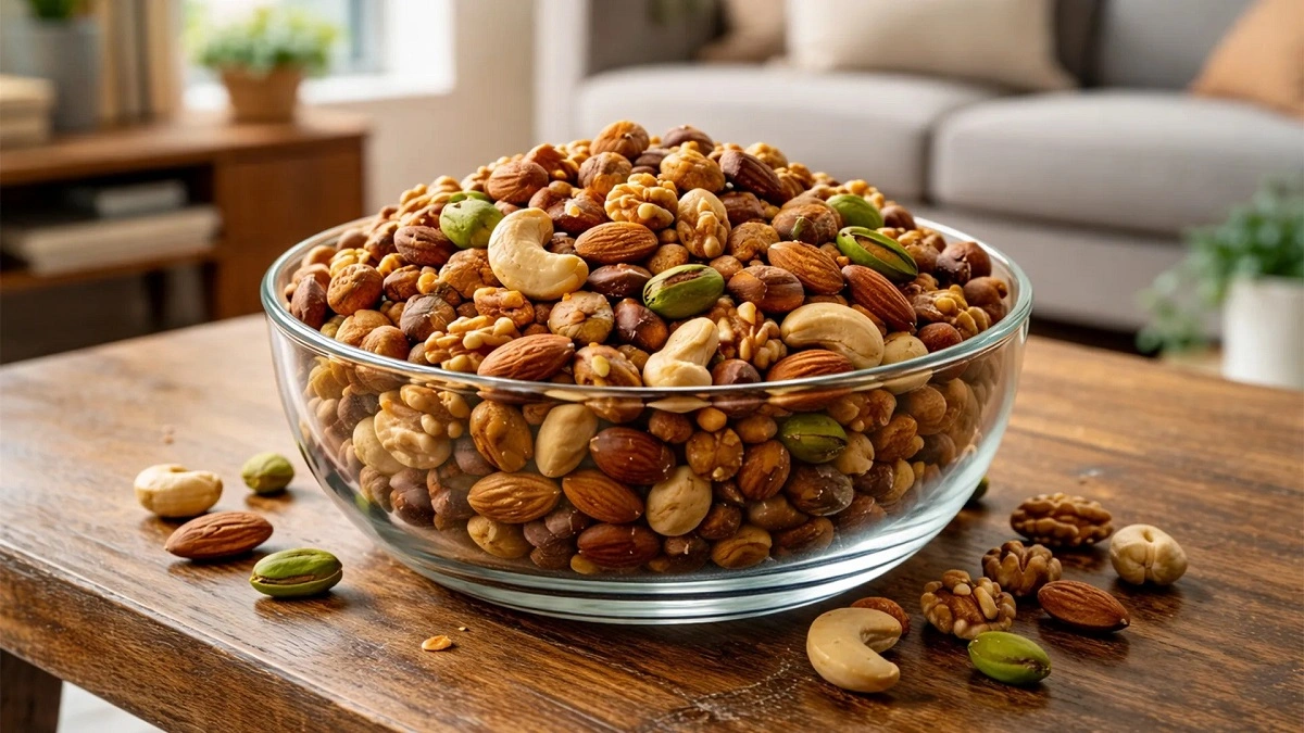 کالری آجیل مخلوط چقدر است؟ (جدول هر مشت و هر ۱۰۰ گرم)